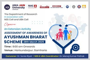 Assessment of Awareness of Ayushman Bharat Scheme.