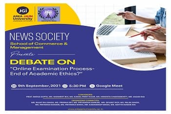 Debate on “Online Examination Process – End of Academic Ethics?”