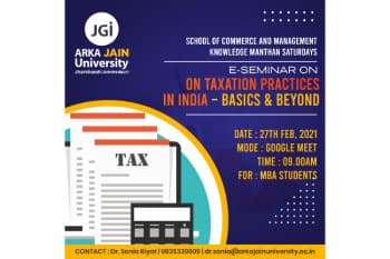 E-Seminar On Taxation Practices In India – Basics & Beyond