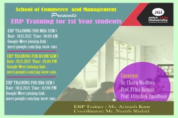 ERP Training For MBA,BBA & B.Com