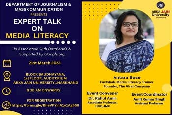 Expert Talk on Media Literacy