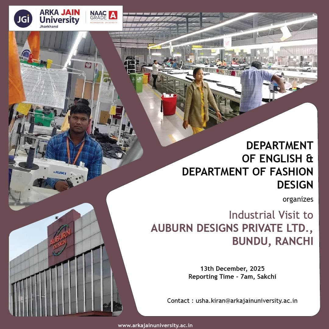 Industrial Visit to Auburn Designs Private Ltd. Bundu, Ranchi.