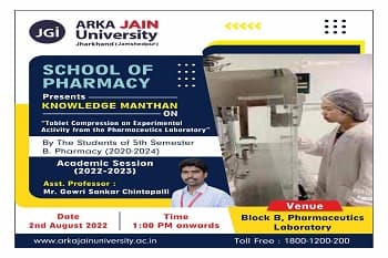 Knowledge Manthan on “Tablet Compression an Experimental Activity from the Pharmaceutics Laboratory”