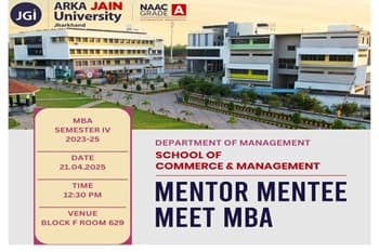 Mentor Mentee Meet MBA Sem IV