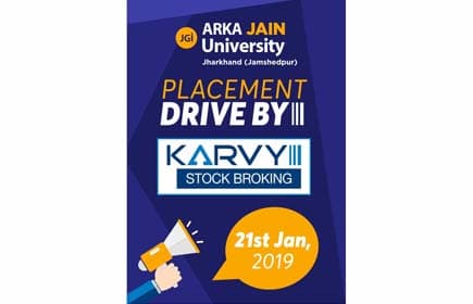 Placement Drive By Karvy Stock Broking 21st Jan 2019