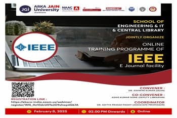 Re: IEEE XPLORE (ASPP) e-journals online training programme on 08/02//2025 at 2 PM
