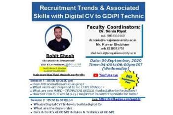 Recruitment Trends & Associated Skills with Digital CV to GD/PI Technic