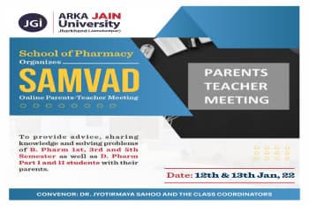 Samvad Parents Teacher Meeting for B.Pharm & D.Pharm