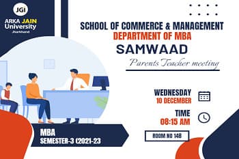Samwaad : Parents-Teacher Meeting MBA