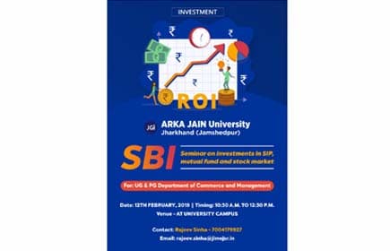 Seminar on Investments in SIP, Mutual Funds and Stock Market 12th Feb 2019