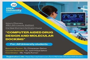 Short-Term Certification Course on Computer Aided Drug Design And Molecular Docking