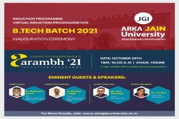 Virtual Induction Programme For B.Tech Batch 2021