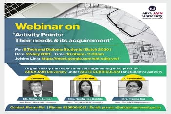 Webinar On Activity Points Their Needs & Its Acquirement