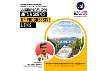 “Webinar On Arts & Science Of Progressive Lens”