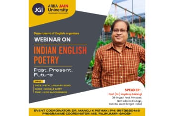 Webinar On Indian English Poetry