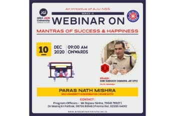 “Webinar On Mantras Of Success & Happiness”