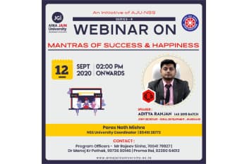 Webinar on Mantras of Sucess & Happiness
