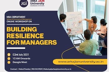 Workshop on Building Resilience for Managers