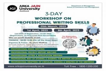 Workshop On Professional Writing Skills