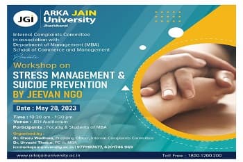 Workshop on Stress Management & Suicide Prevention By Jeevan NGO