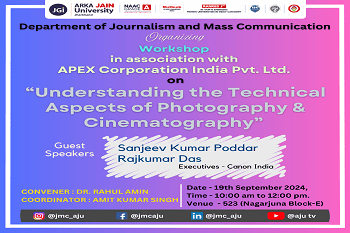 workshop on “Understanding the Technical Aspects of Photography & Cinematography”