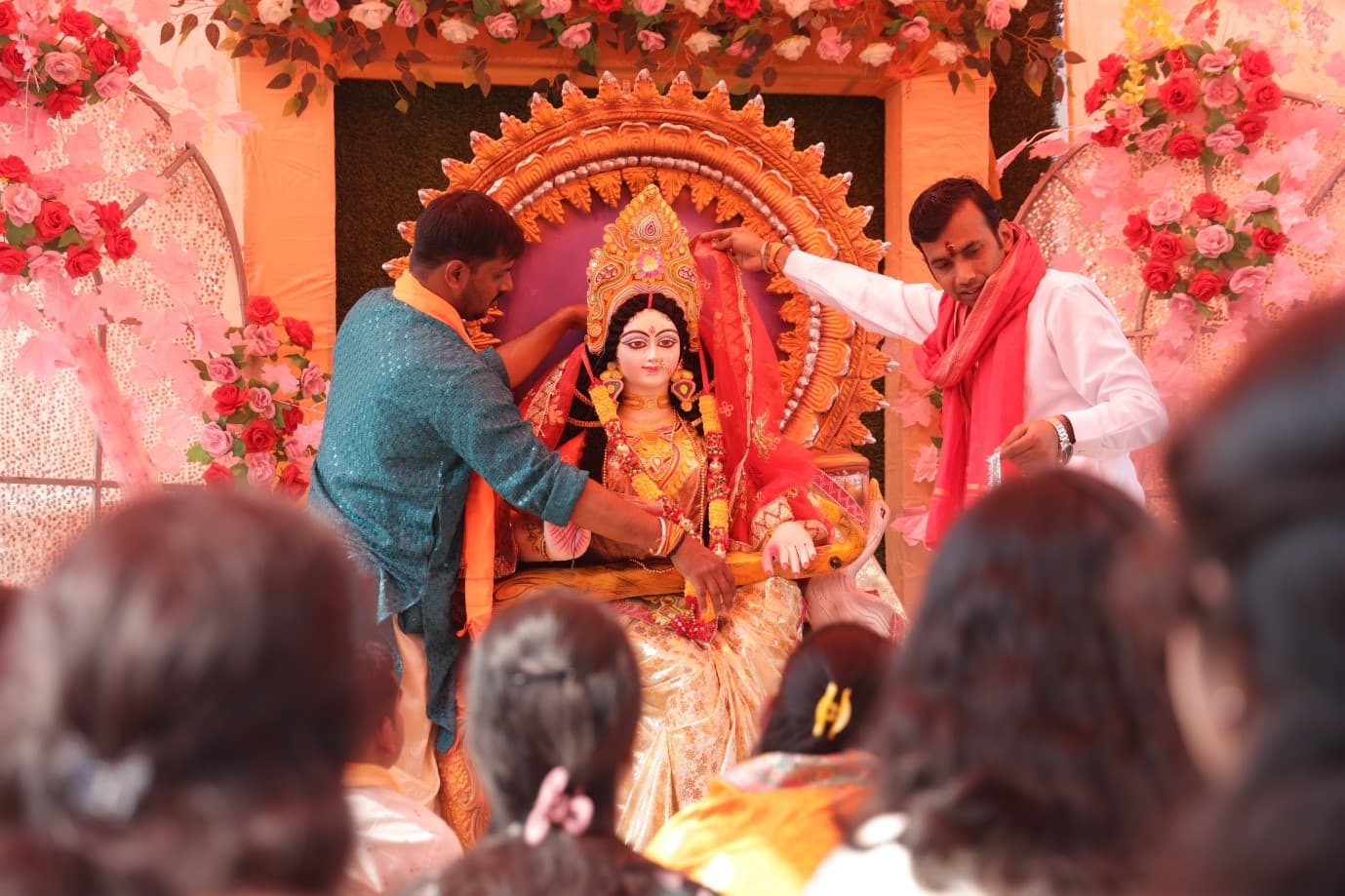 Saraswati Puja celebration