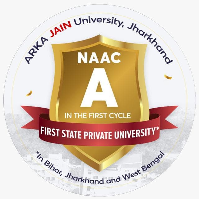 NAAC A grade badge - ARKA JAIN University